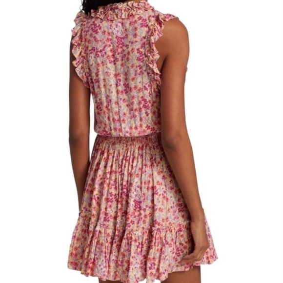 Poupette St. Barths Floral Triny Dress Size M - Picture 2 of 16